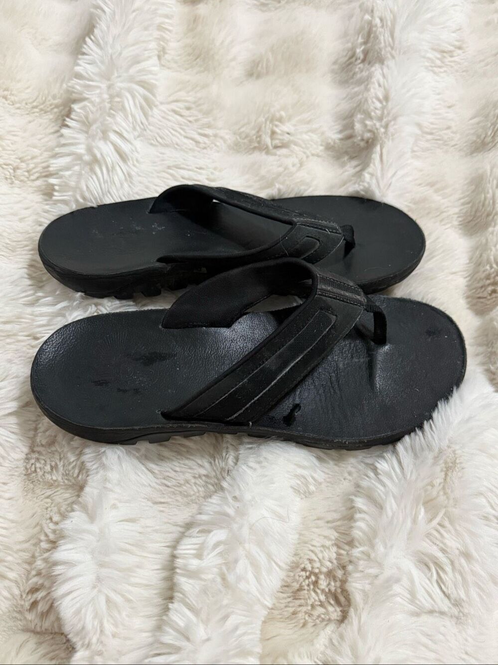 Oakley Mens Ventura Flip Flop Sandals shoes black beach surf sand 9